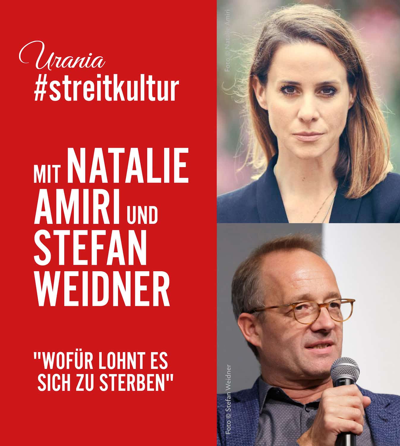 # Streitkultur mit Natalie Amiri, Stefan Weidner …