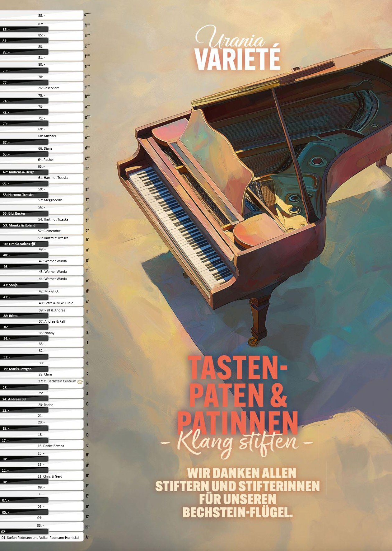 Urania Tastenpatenschaft